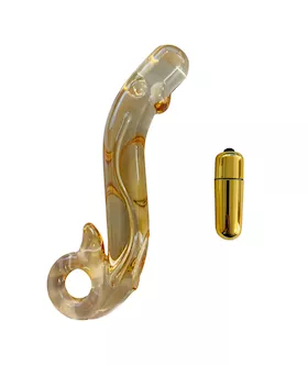 Lucent Nessa Vibrating Glass Massager - 7 Inch