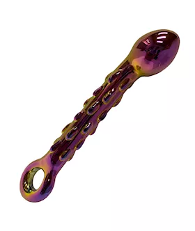 Iridescent Glass Plug Massager 