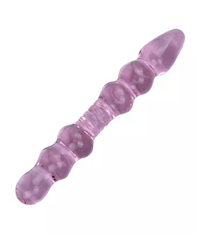 Lucent Pink Glass Beaded Massager