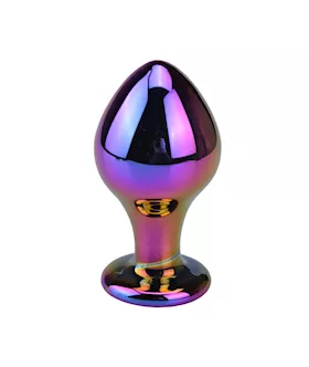 Iridescent Mirror Glass Butt Plug