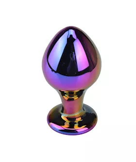 Iridescent Mirror Glass Butt Plug