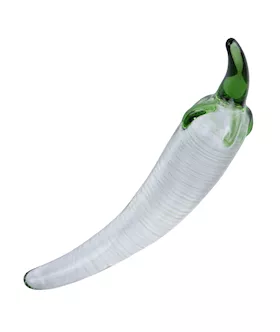 Lucent Clear Chilli Glass Massager