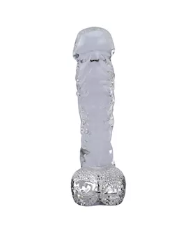 Lucent Realistic Glass Dildo with Balls