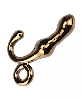 Lucent Finese Gold Glass Butt Plug