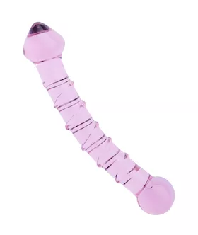 Lucent Purple Swirl Glass Massager
