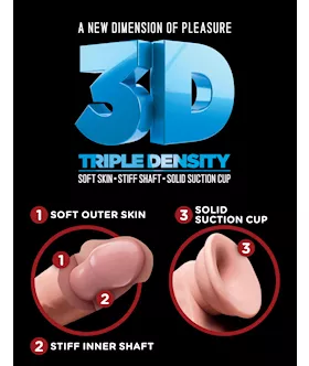 Triple Density 6.5 Inch Cock With Balls