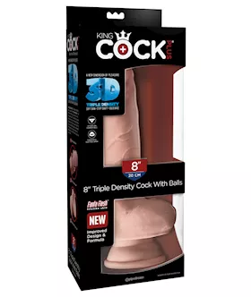 King Cock Plus Triple Density Fat Cock With Balls