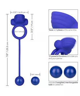 Silicone Rechargeable Dual Rockin' Rim Enhancer
