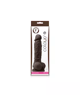 Colours Pleasure Suction Cup Dildo With Balls