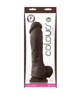Colours Pleasures Suction Cup Dildo With Balls