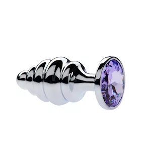 Kink Range Alloy Gemmed Butt Plug - 3.7 Inch