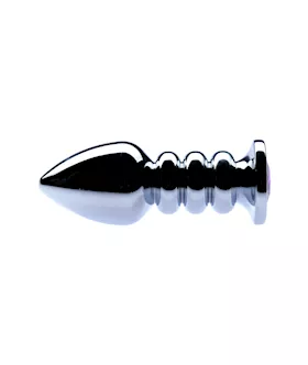Kink Range Ribbed Gem Plug - 4 Inch