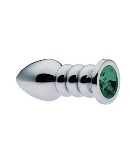 KinKi Ribbed Gemmed Butt Plug