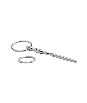 Kink Range Stainless Steel Beaded Penis Plug  4 Inch