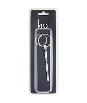 Kink Range Stainless Steel Beaded Penis Plug - 4 Inch