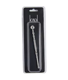 Kink Range Stainless Steel Ribbed Penis Plug - 5.7 Inch