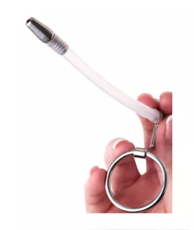Kink Range Stainless Steel and Clear Cum Through Plug  45 Inch