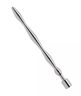 Kink Range Ribbed Jewelled Penis Plug  44 Inch