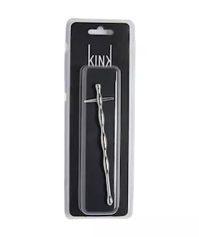 Kink Range Stainless Steel Ribbed Penis Plug - 5.9 Inch