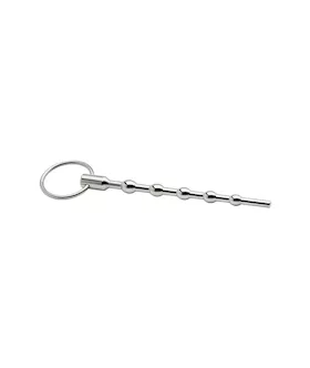 Kink Range Stainless Steel Tapered Ball Penis Plug  51 Inch