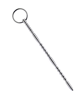Kink Range Stainless Steel Grooved Penis Plug  82 Inch