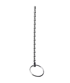 Kink Range Metal Ring Beaded Penis Plug  68 Inch