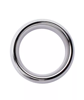 Kink Range Stainless Steel Curved Penis Head Ring  17 Inch