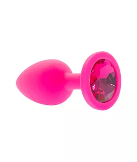 Kink Range Silicone Gemmed Butt Plug  28 Inch