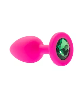 Kink Range Silicone Gemmed Butt Plug  28 Inch