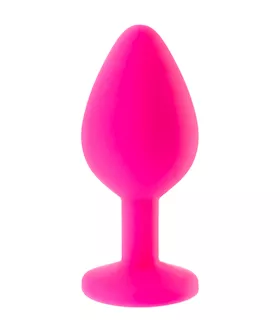 Kink Range Silicone Gemmed Butt Plug - 3.1 Inch