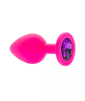 Kink Range Silicone Gemmed Butt Plug  31 Inch