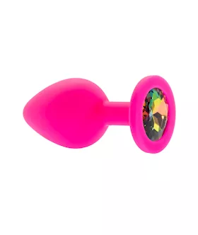 Kink Range Silicone Gemmed Butt Plug  31 Inch