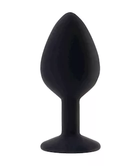 Kink Range Silicone Gemmed Butt Plug - 3.1 Inch