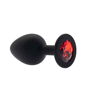 Kink Range Silicone Gemmed Butt Plug  31 Inch
