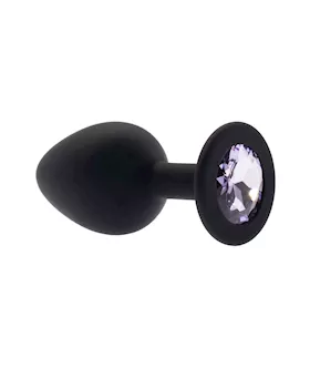 Kink Range Silicone Gemmed Butt Plug - 3.1 Inch