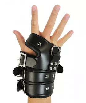 Strict Leather Four Buckle Suspension Cuffs