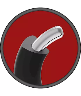 Kink - Silicone Covered Metal Cock Ring - 45mm