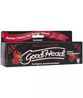 Doc Johnson GoodHead Oral Delight Gel  Strawberry  118ml