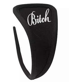 Fetish Fantasy Lingerie Strapless Thong Bitch