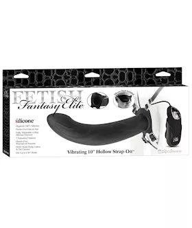 Fetish Fantasy Elite Vibrating 10 Hollow Strap-on