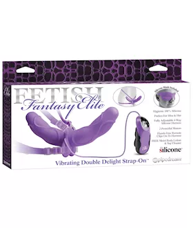 Fetish Fantasy Elite Vibrating Double Delight Strap-on
