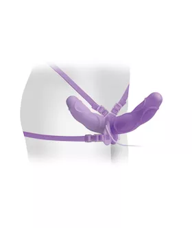Fetish Fantasy Elite Vibrating Double Delight Strap-on