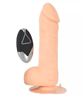 Wireless Silicone Vibrating Dong  7 Inch