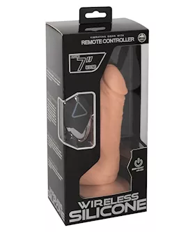 Wireless Silicone Vibrating Dong - 7 Inch