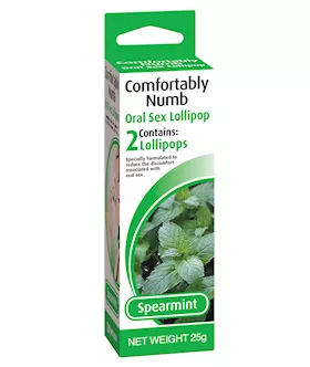 2 Comfortably Numb Lollipops Spearmint
