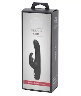 Fifty Shades Of Grey Greedy Girl Slimline Rabbit Vibrator
