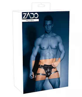 Leather Mens Chastity String 