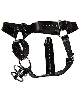Jake Mens Thong Harness With Plug 