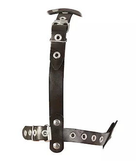 Leather Head Harness With Dildo