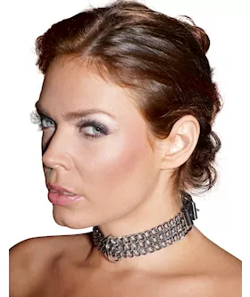 Leder Halsfessel Kette